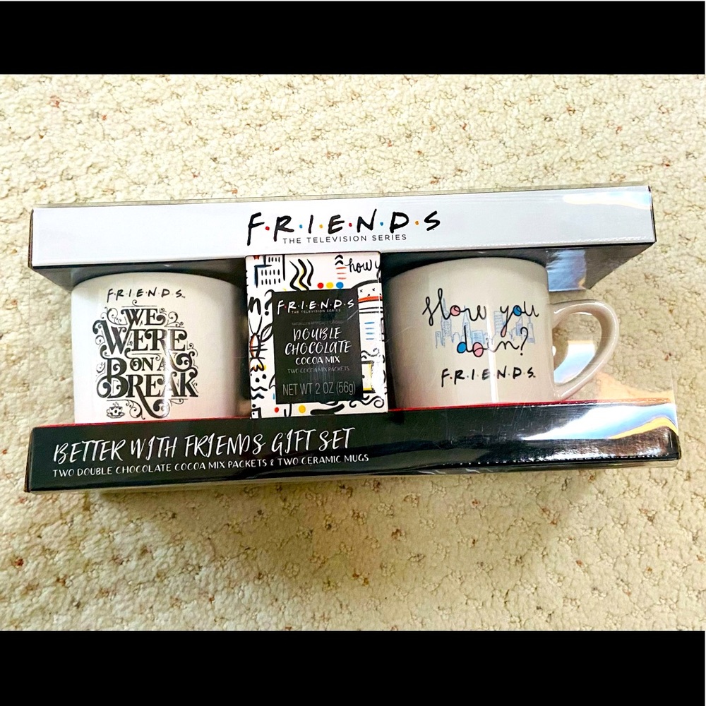 NEW Friends Television Series Mug Set, cocoa packs